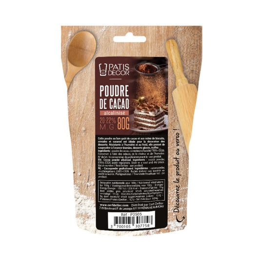 Poudre de cacao Alcalinisé 80g