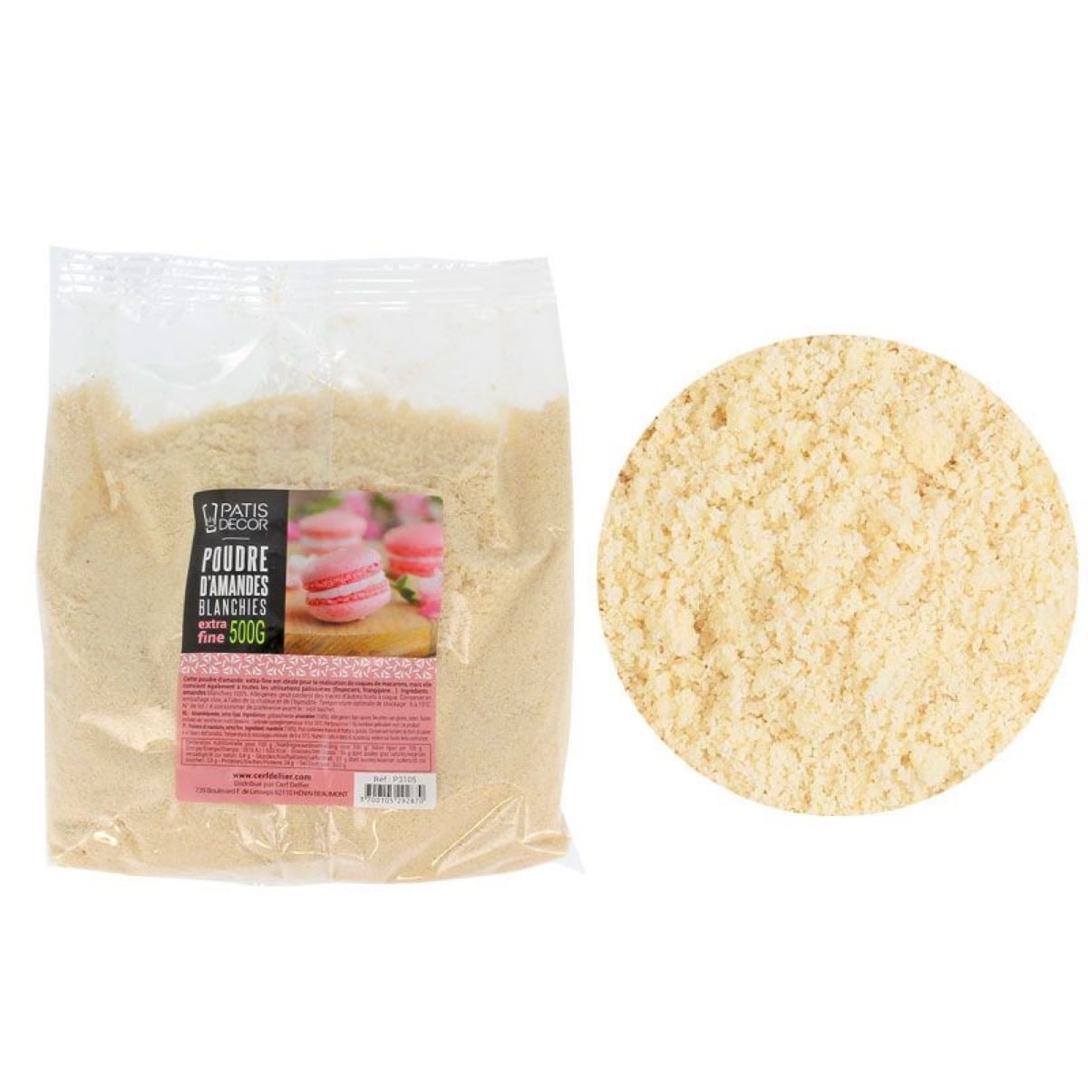 Poudre d'amandes extrafine (500g)