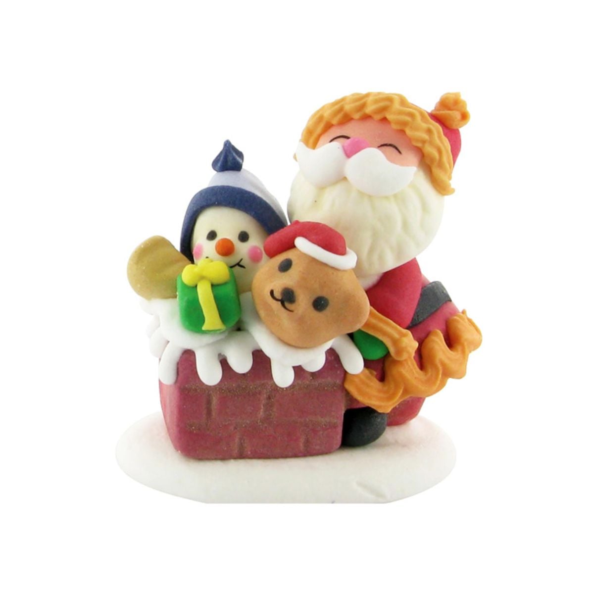 Déco en sucre 3D - Père Noël et jouets