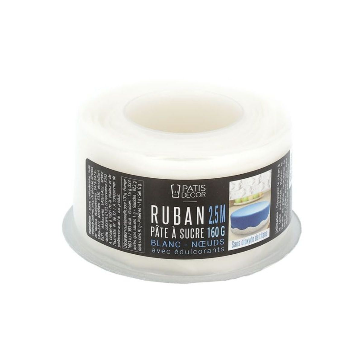 Ruban de noeuds en pâte à sucre