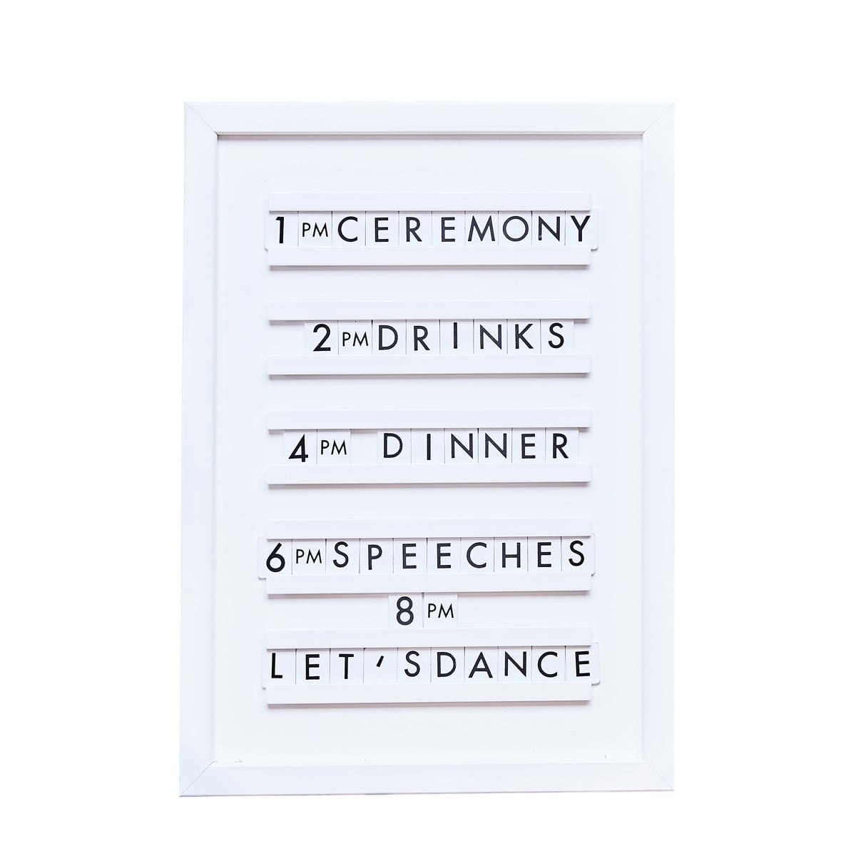 Panneau affichage A3 - Lettres blanches