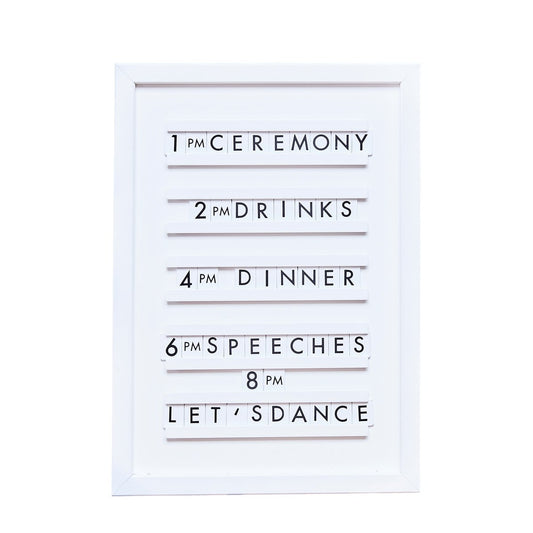 Panneau affichage A3 - Lettres blanches