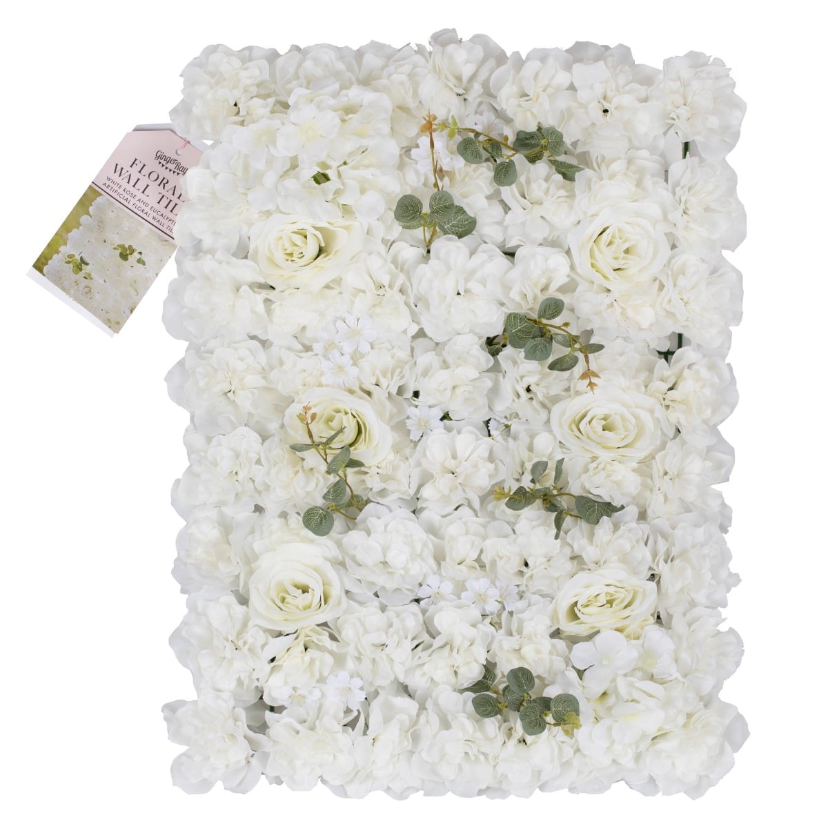 Carreau de roses blanches pour toile de fond