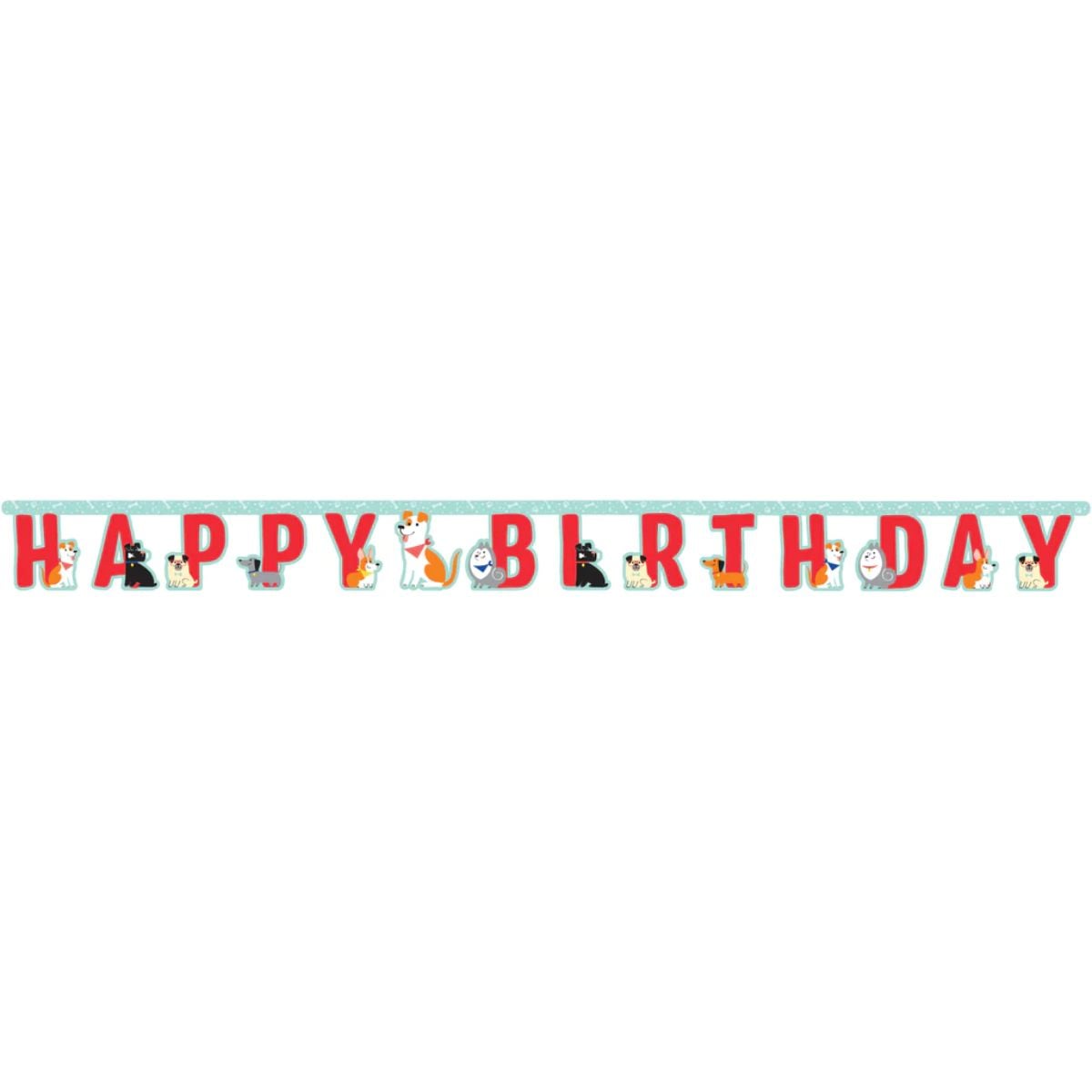 Guirlande - Happy Birthday - Dog Party