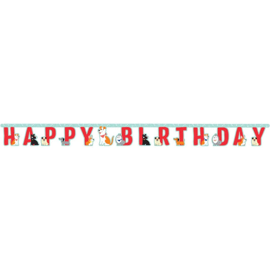 Guirlande - Happy Birthday - Dog Party