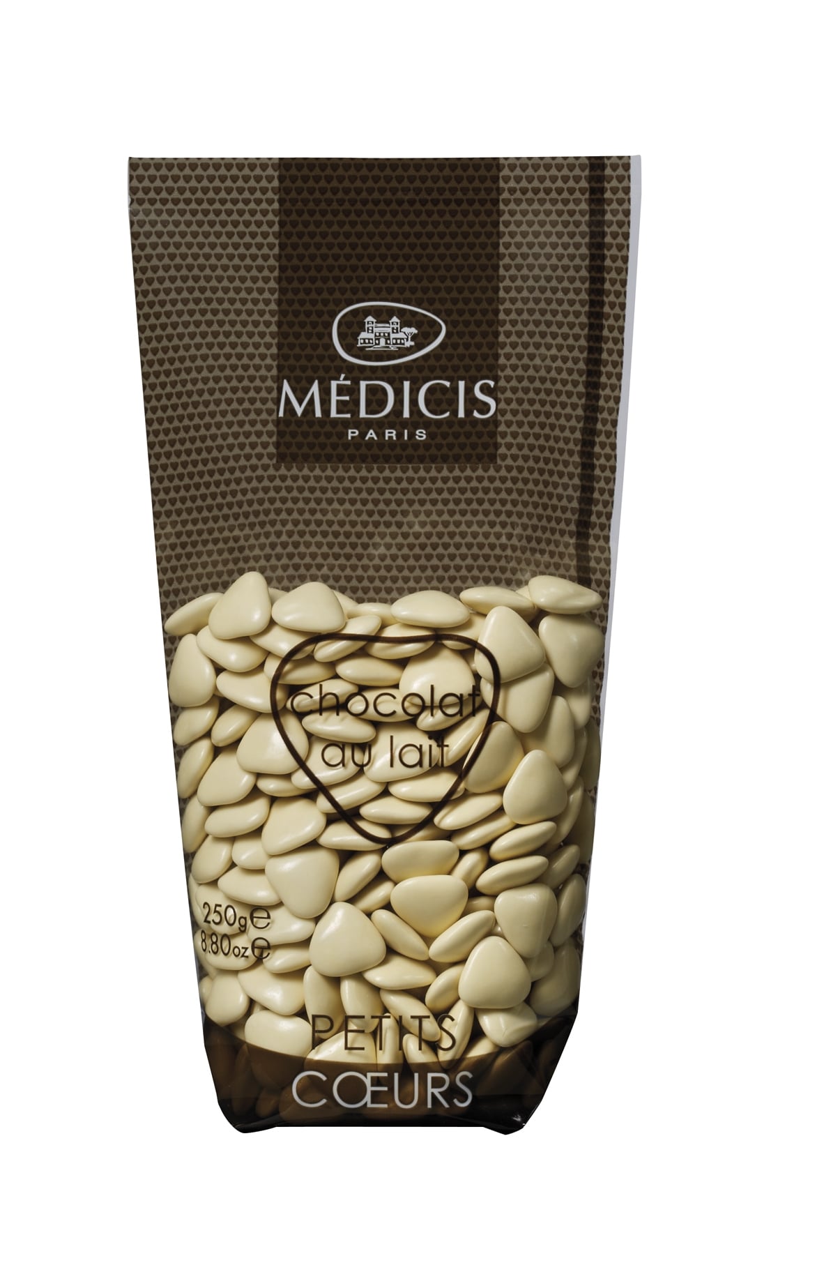 Dragées Chocolat Mini-coeurs Ivoire (250g)
