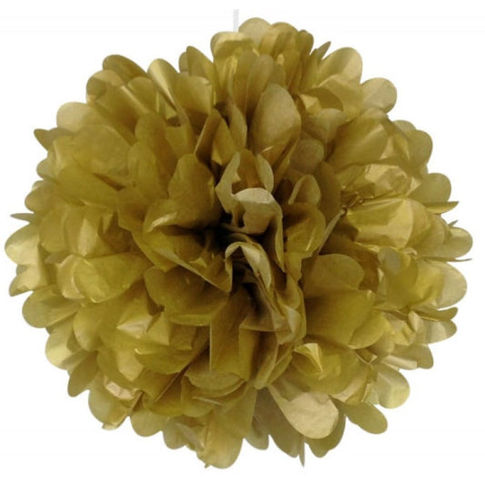 Pompon en papier Or