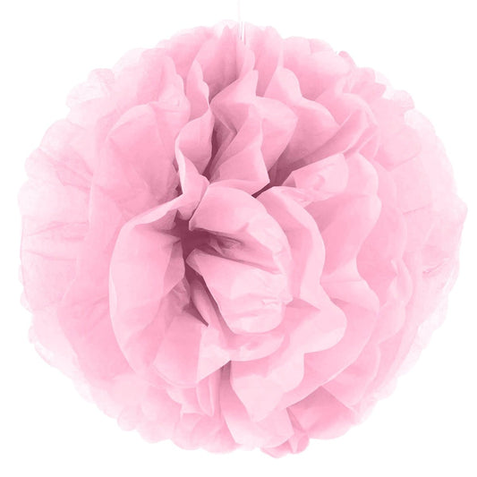 Pompon en papier Rose - 15cm