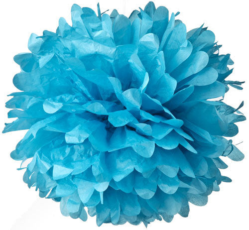Pompon en papier Turquoise