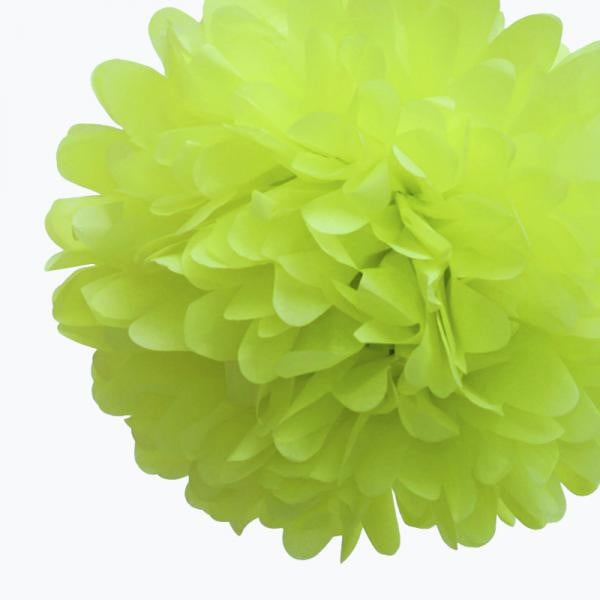 Pompon en papier Vert clair - 20cm