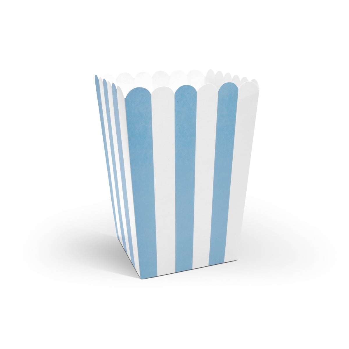 Boîte à PopCorn - Striée Bleu (6pcs)