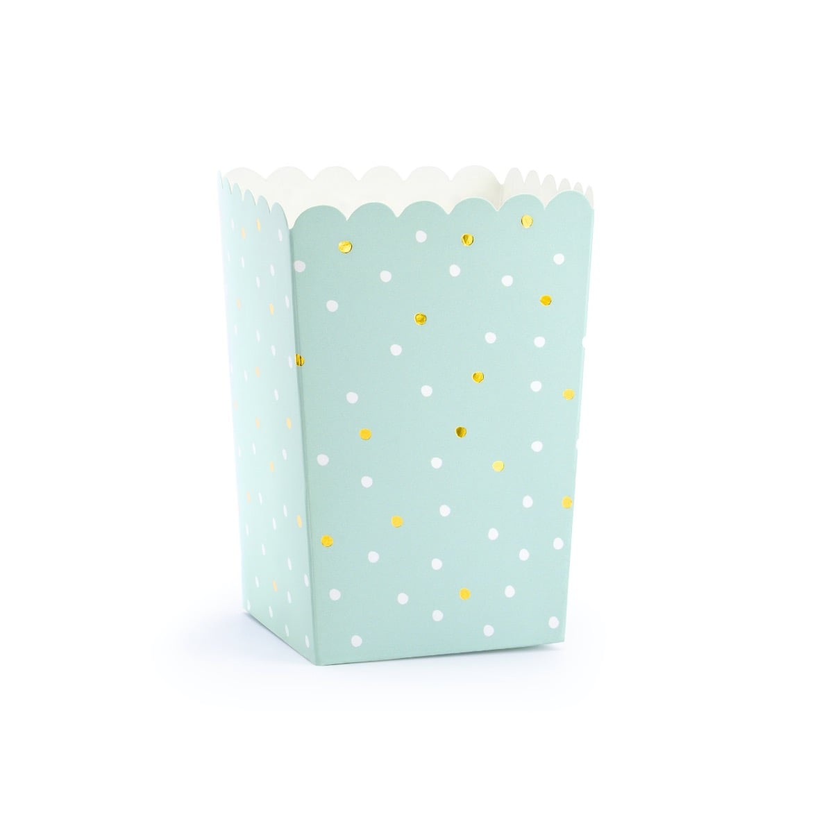 Boite à Popcorn - Menthe à pois (6 pcs)