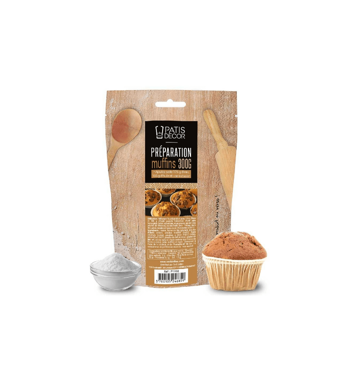 Patisdecor Préparation pour muffins (300g)