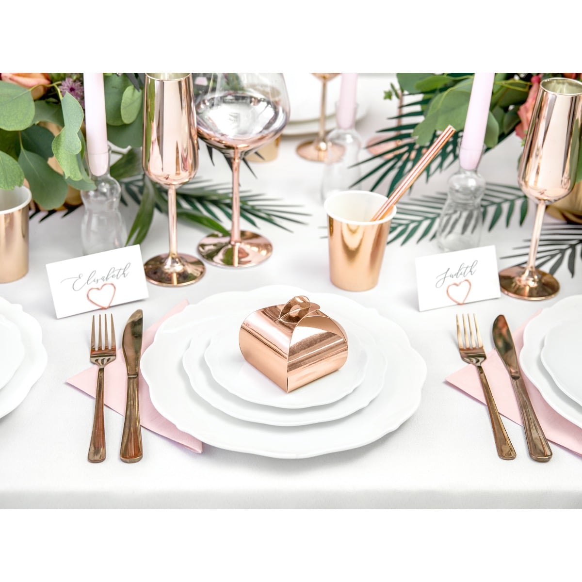 Boite à dragées Rose gold (10pcs)