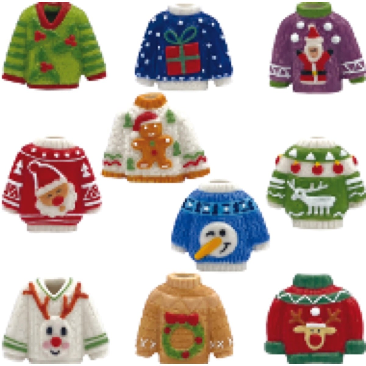 Fèves - Pulls Festifs (10pcs)