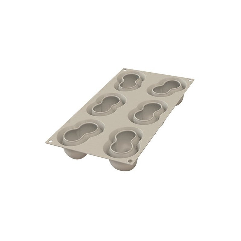 Moule en silicone Rosso Ciliegia blanc (6 empreintes)