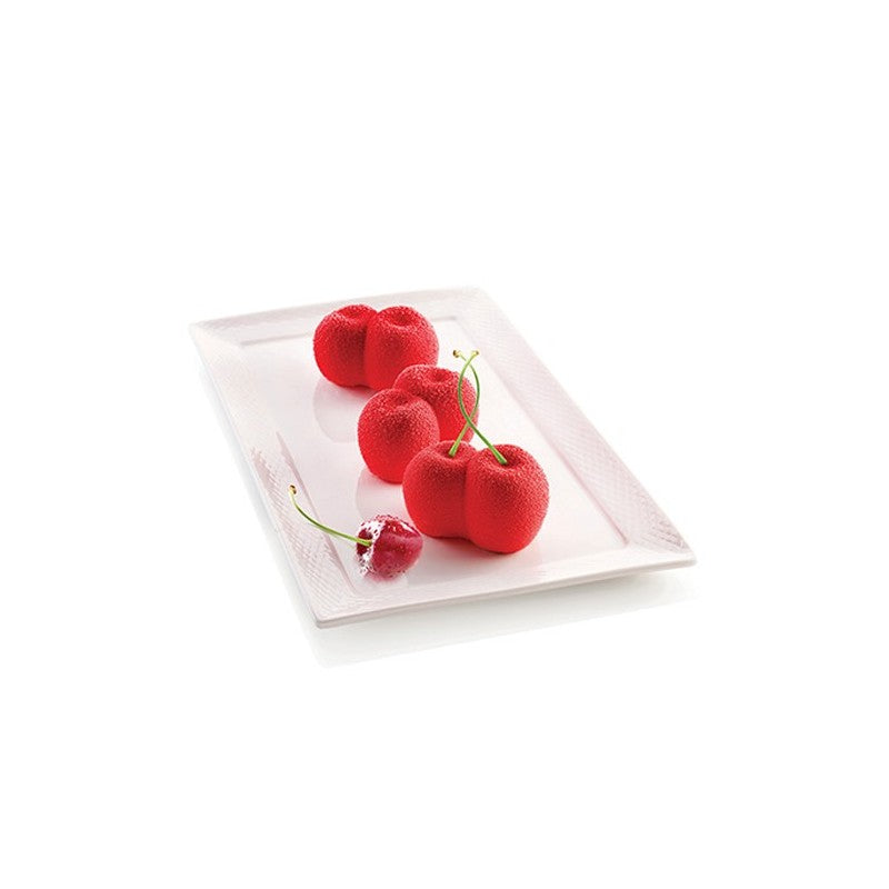 Moule en silicone Rosso Ciliegia blanc (6 empreintes)