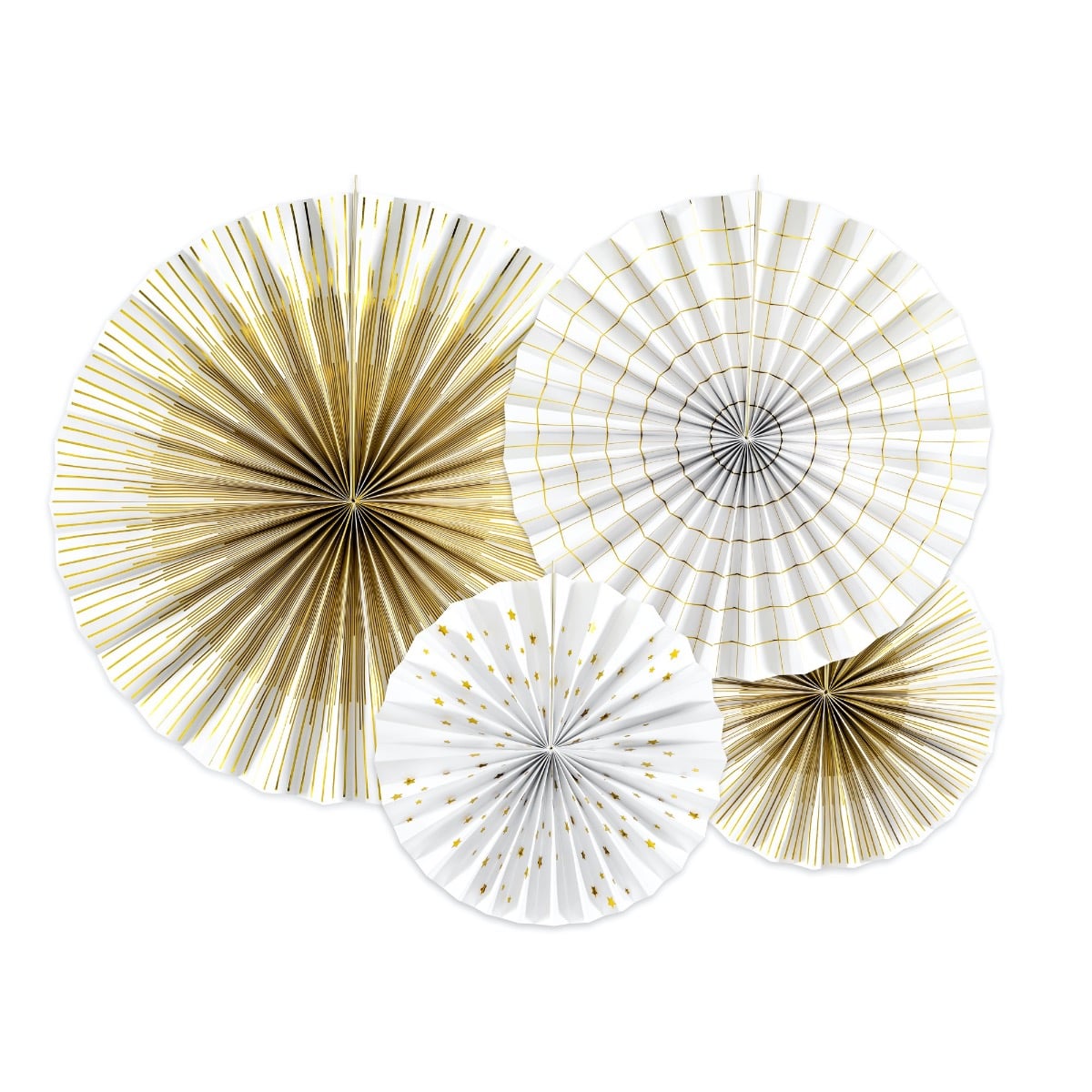 Rosettes décoratives Blanches (4pcs)
