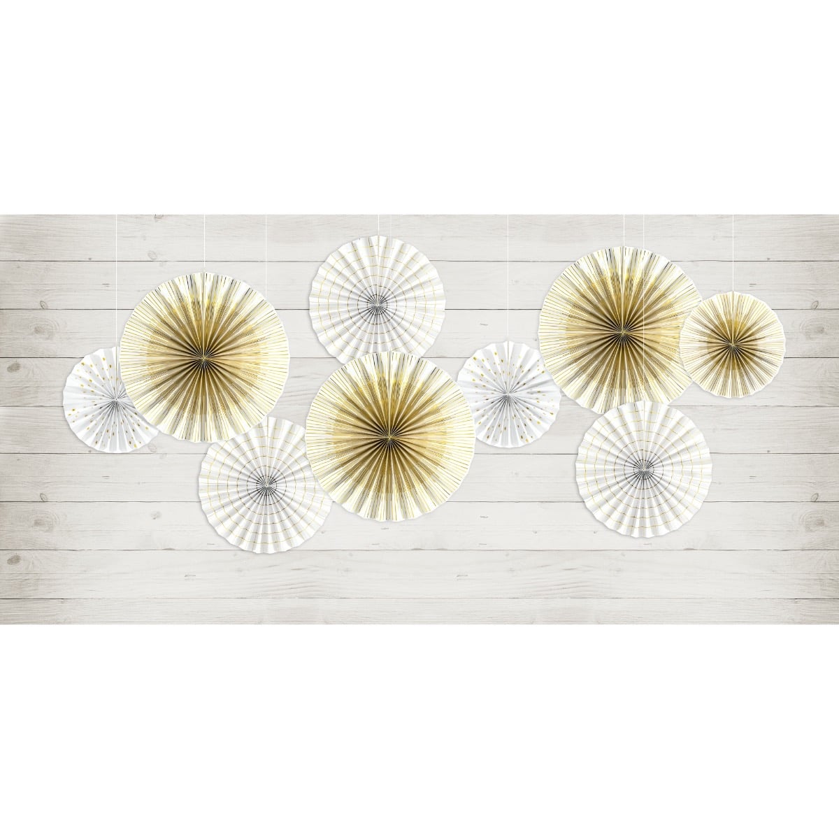 Rosettes décoratives Blanches (4pcs)