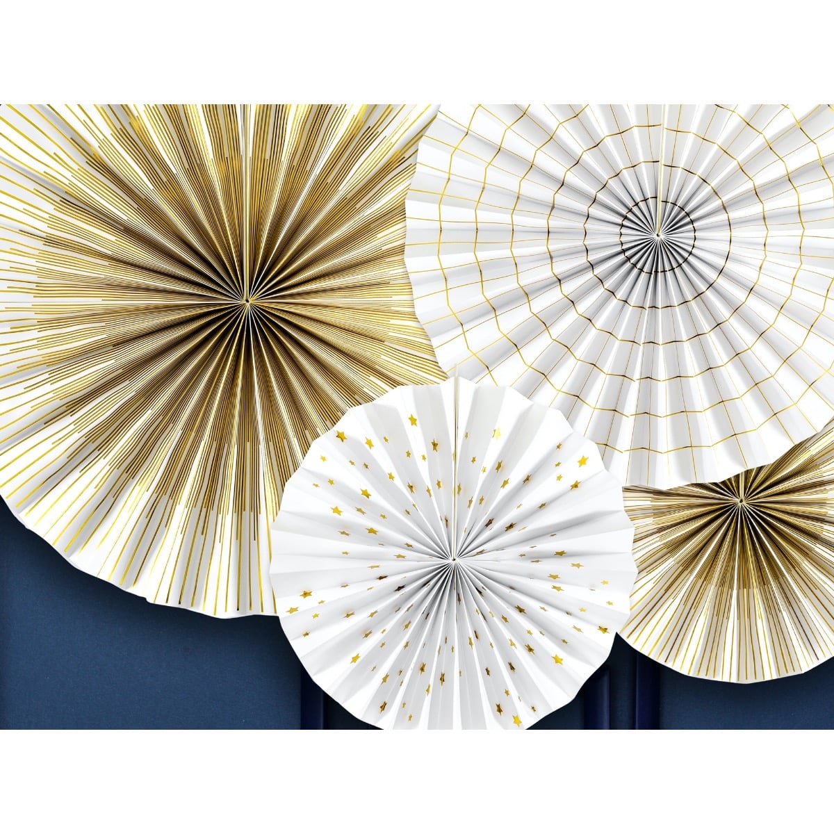 Rosettes décoratives Blanches (4pcs)