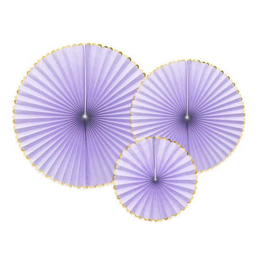Rosettes décoratives Yummy Lilas (3pcs)