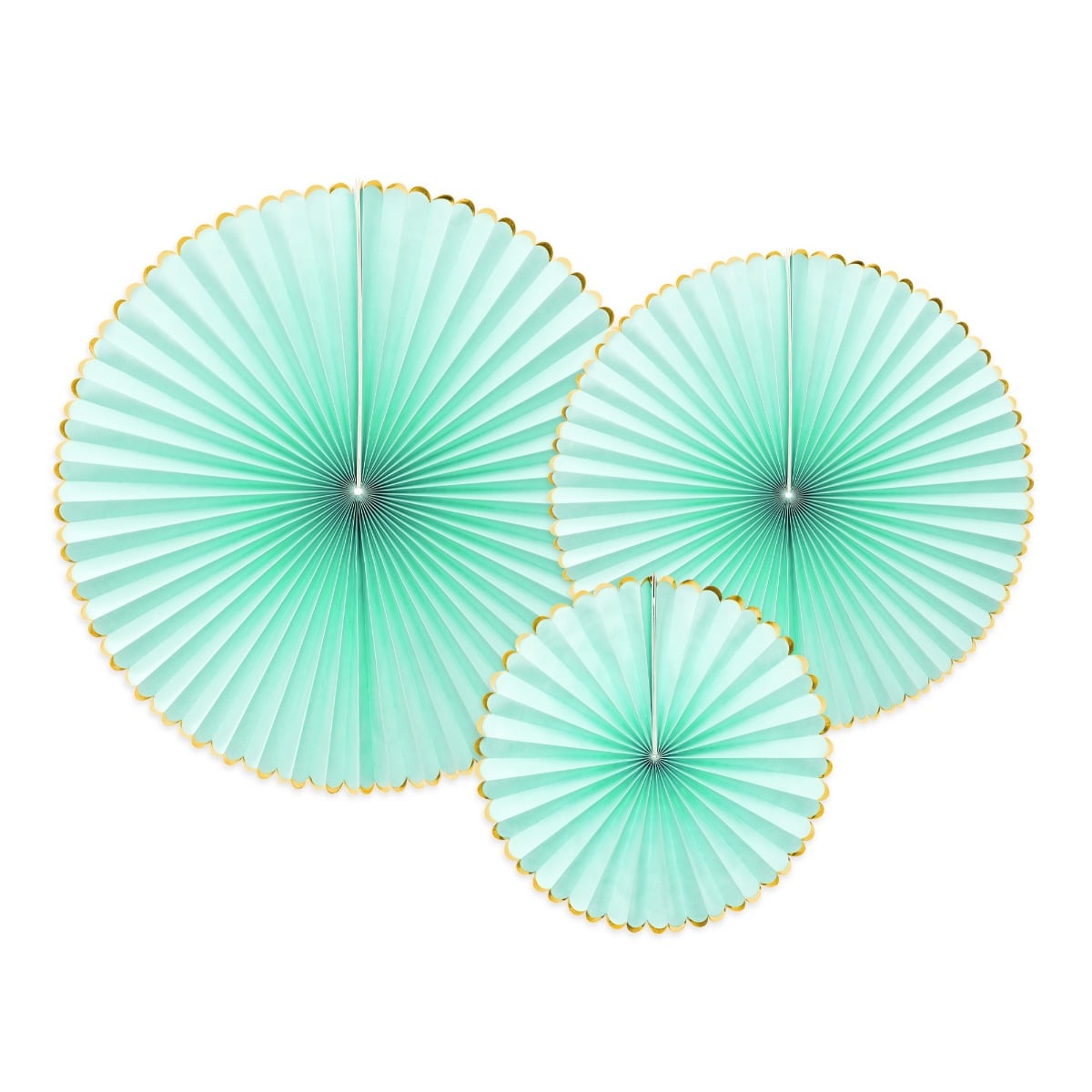 Rosettes décoratives Yummy menthe (3pcs)
