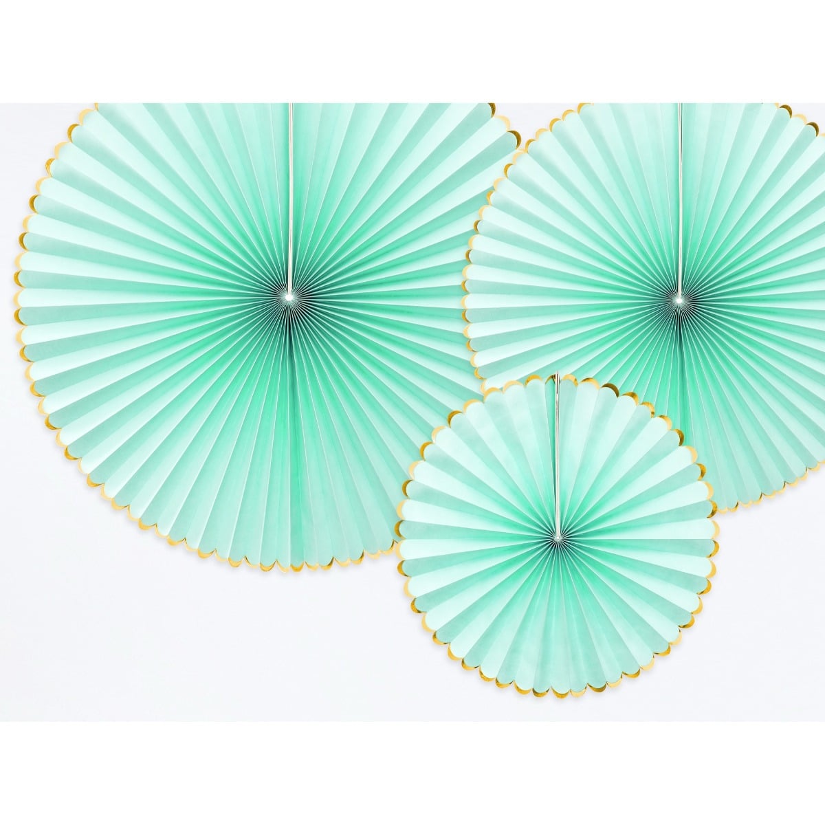 Rosettes décoratives Yummy menthe (3pcs)