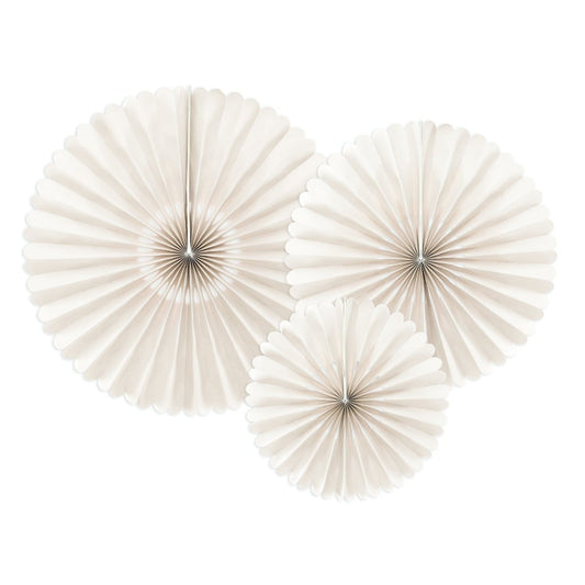 Rosettes décoratives Beige (3pcs)