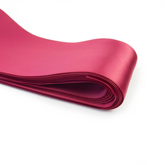 Ruban satiné Framboise 10cm