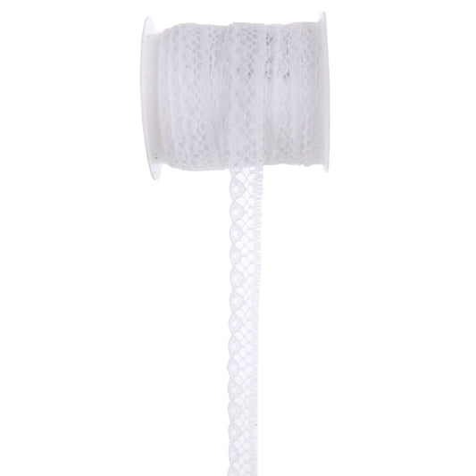 Ruban Dentelle 1cm - Blanc (5m)