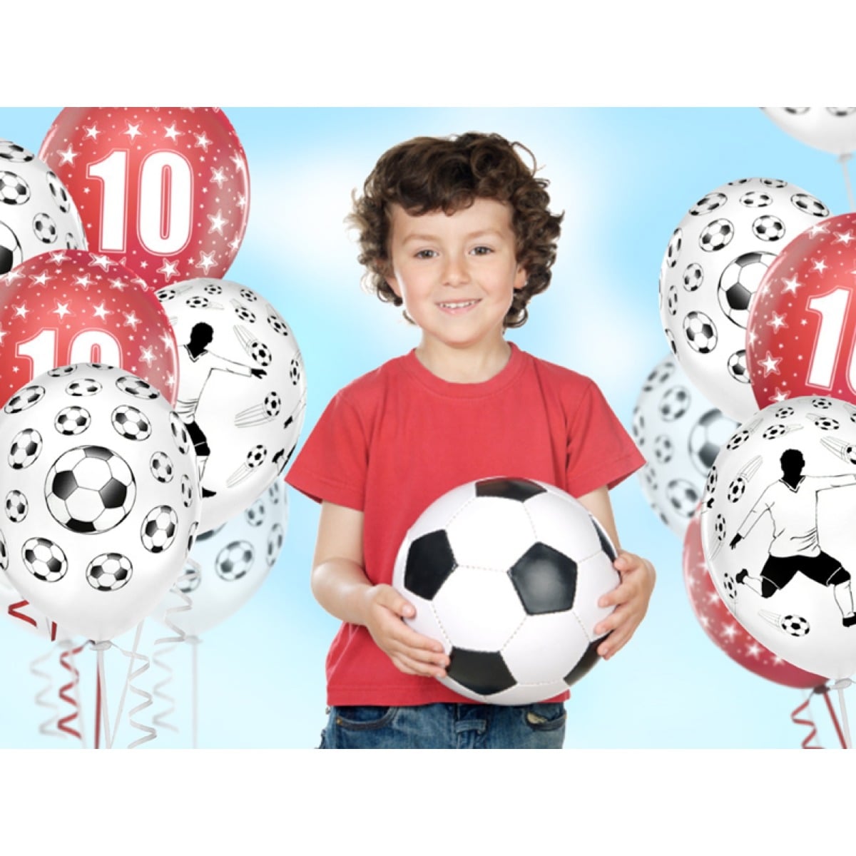 Ballons "Ballon de Foot" 30cm (6pcs)