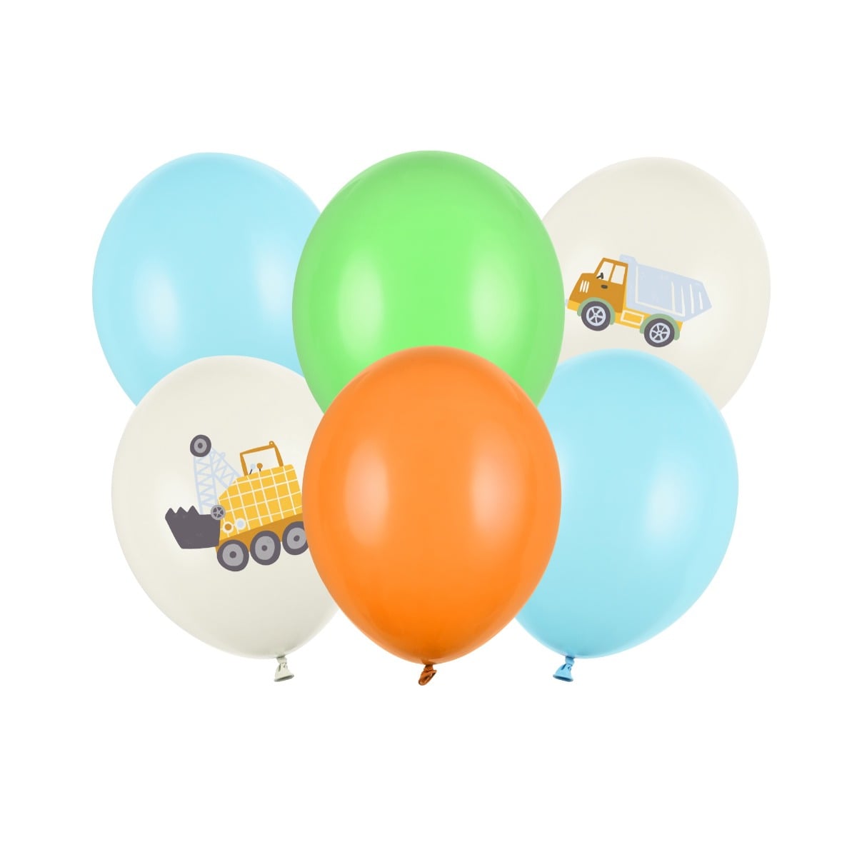 Ballons en latex - Véhicules de construction