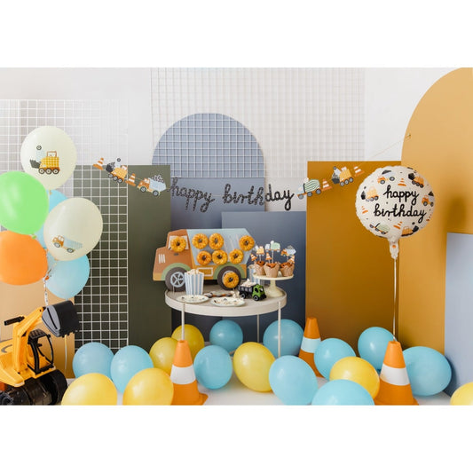 Ballons en latex - Véhicules de construction