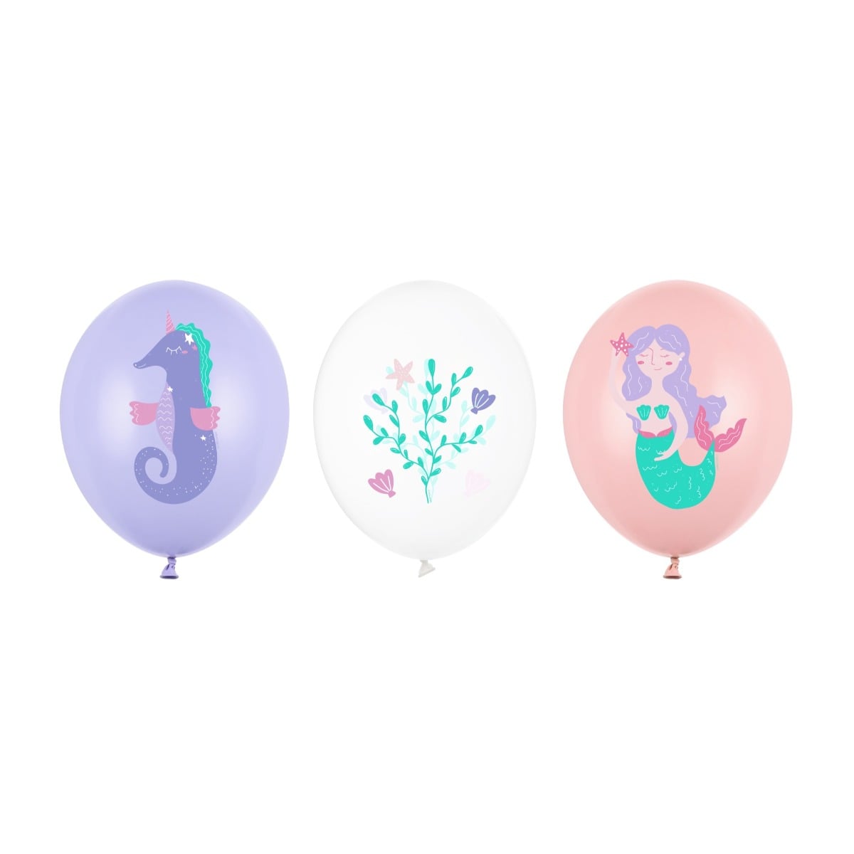 Ballon assortis - Fonds marin (50pcs)