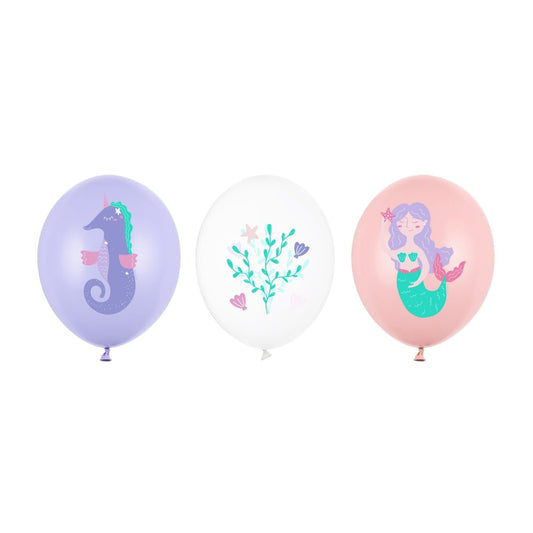 Ballon assortis - Fonds marin (50pcs)