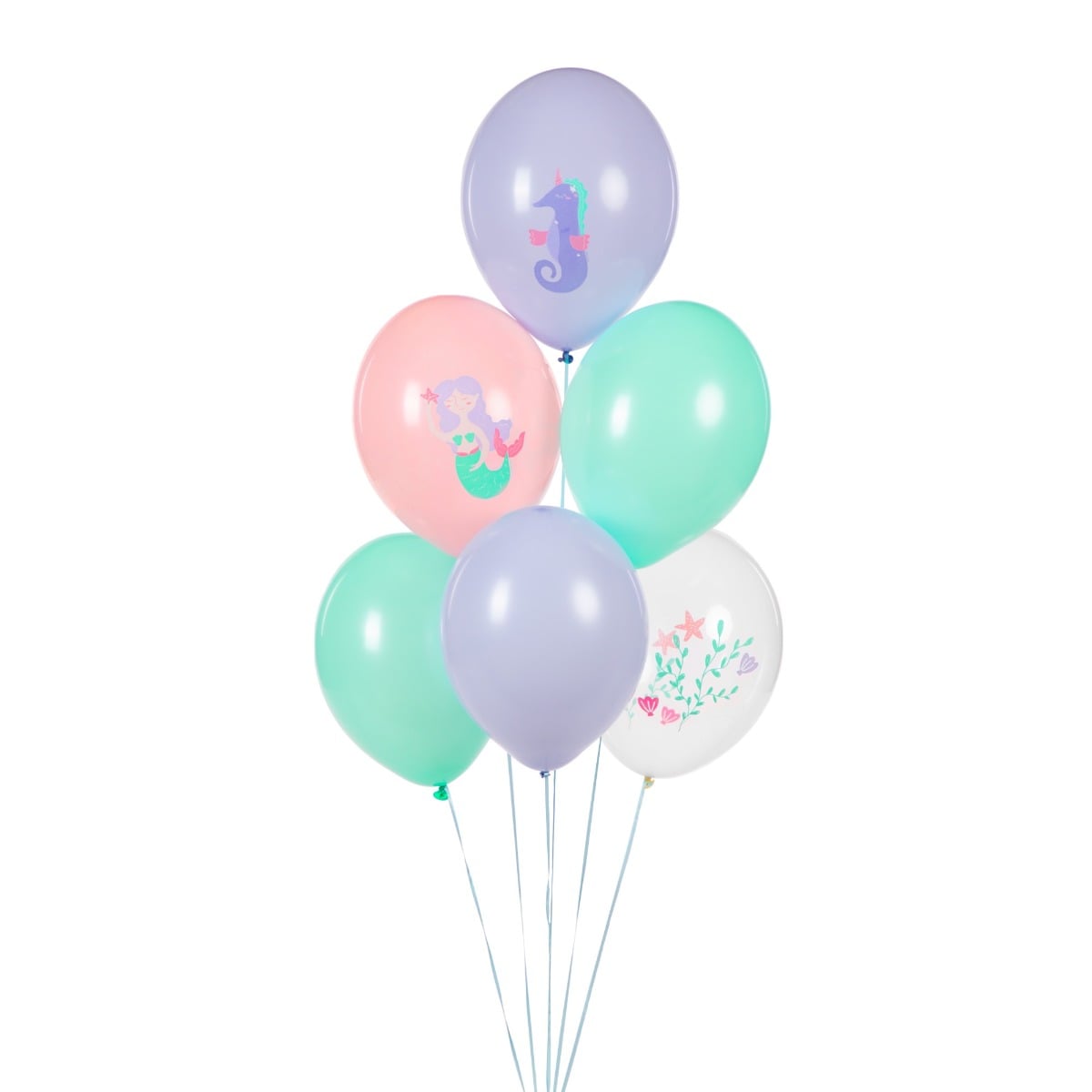 Ballon assortis - Fonds marin (50pcs)