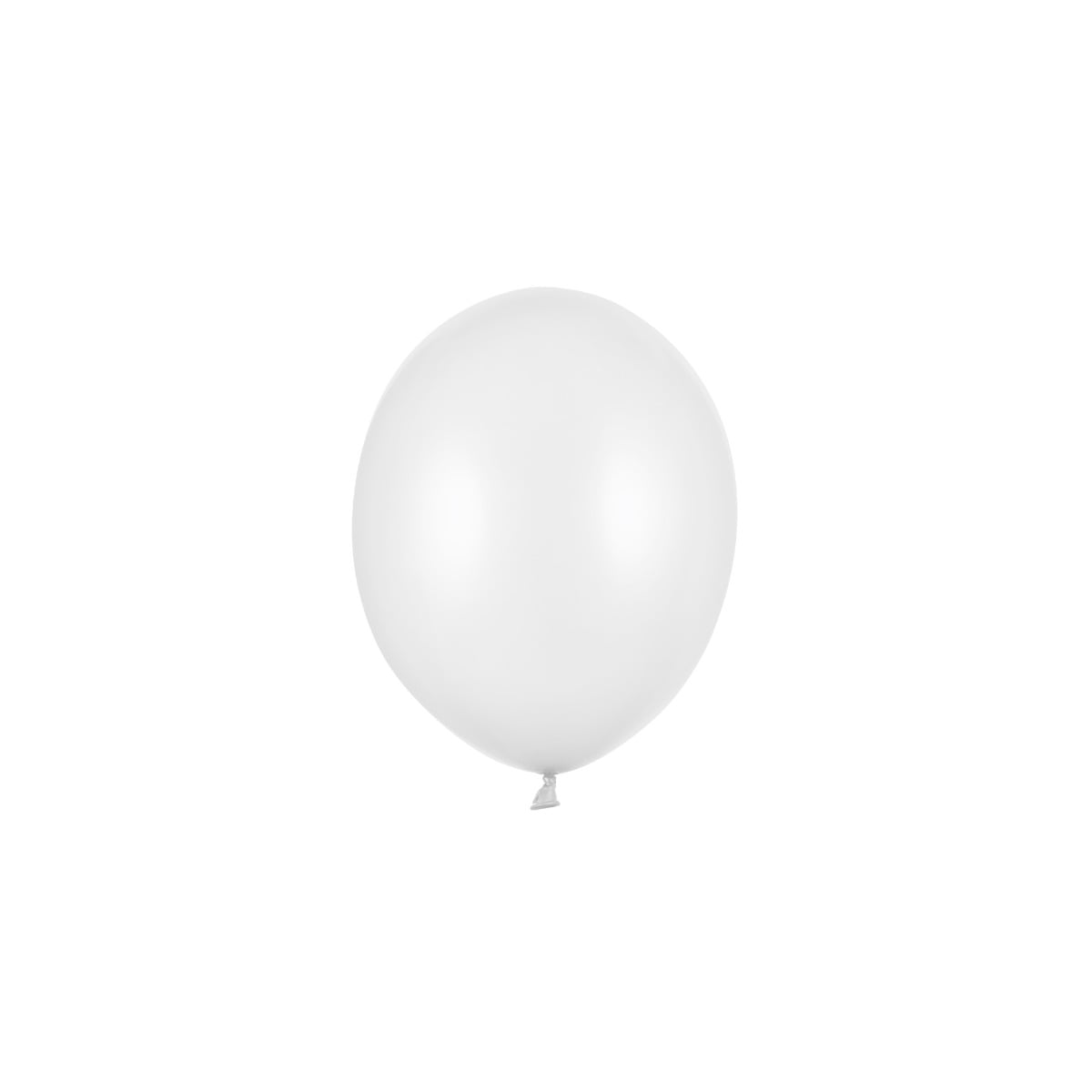 Ballons 12cm Blanc métallisé (100pcs)
