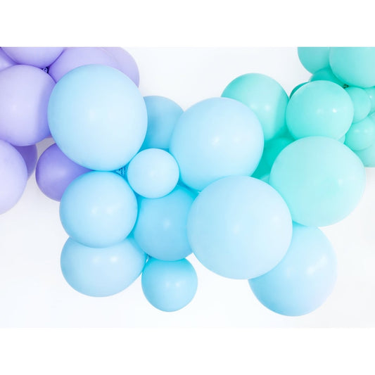Ballons 12cm Bleu clair pastel (100pcs)