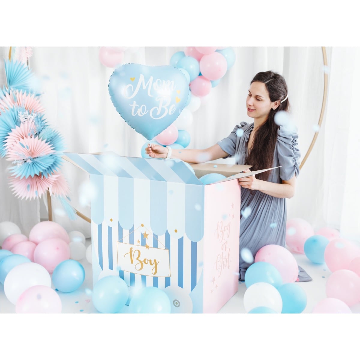 Ballons 12cm Bleu clair pastel (100pcs)