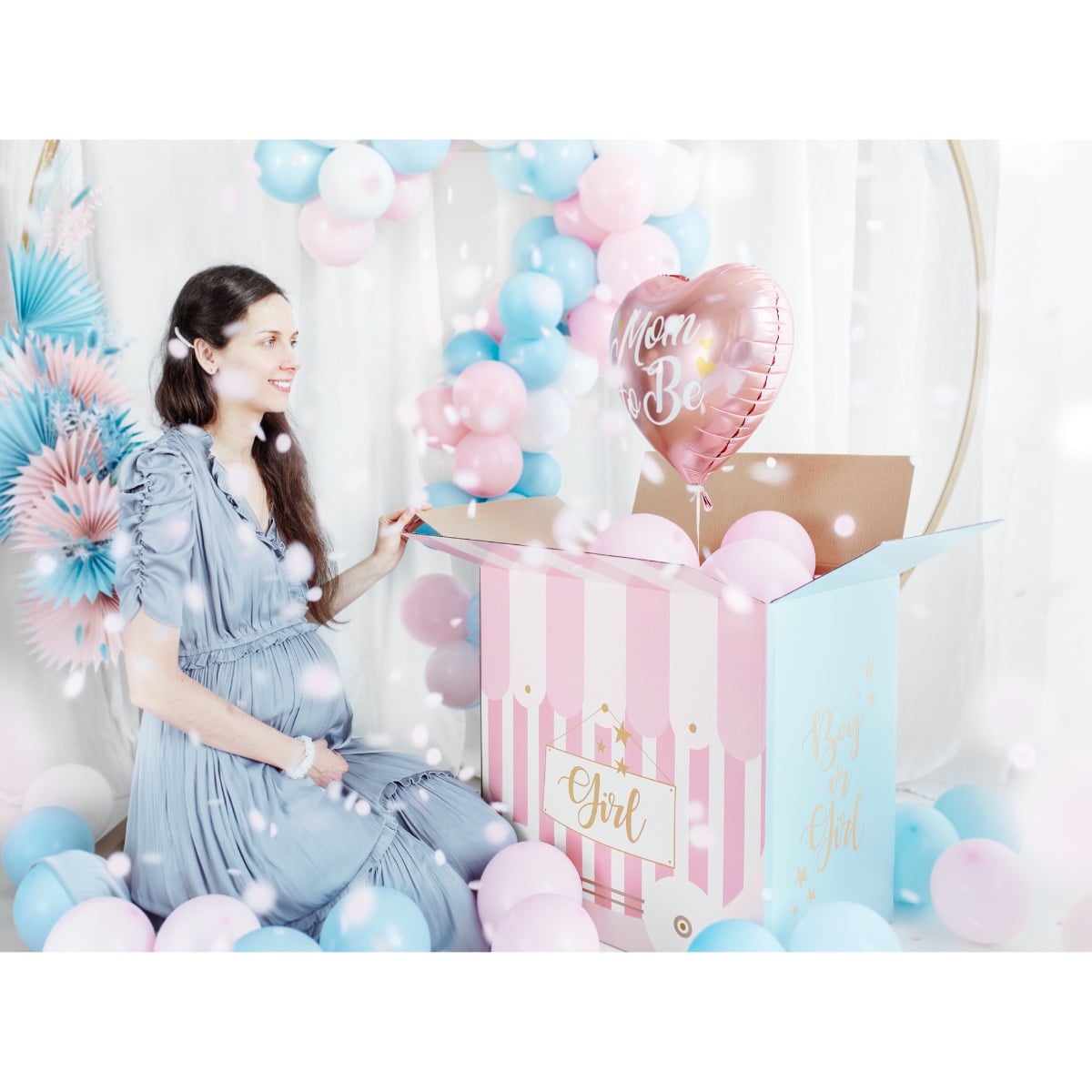Ballons 12cm Bleu clair pastel (100pcs)