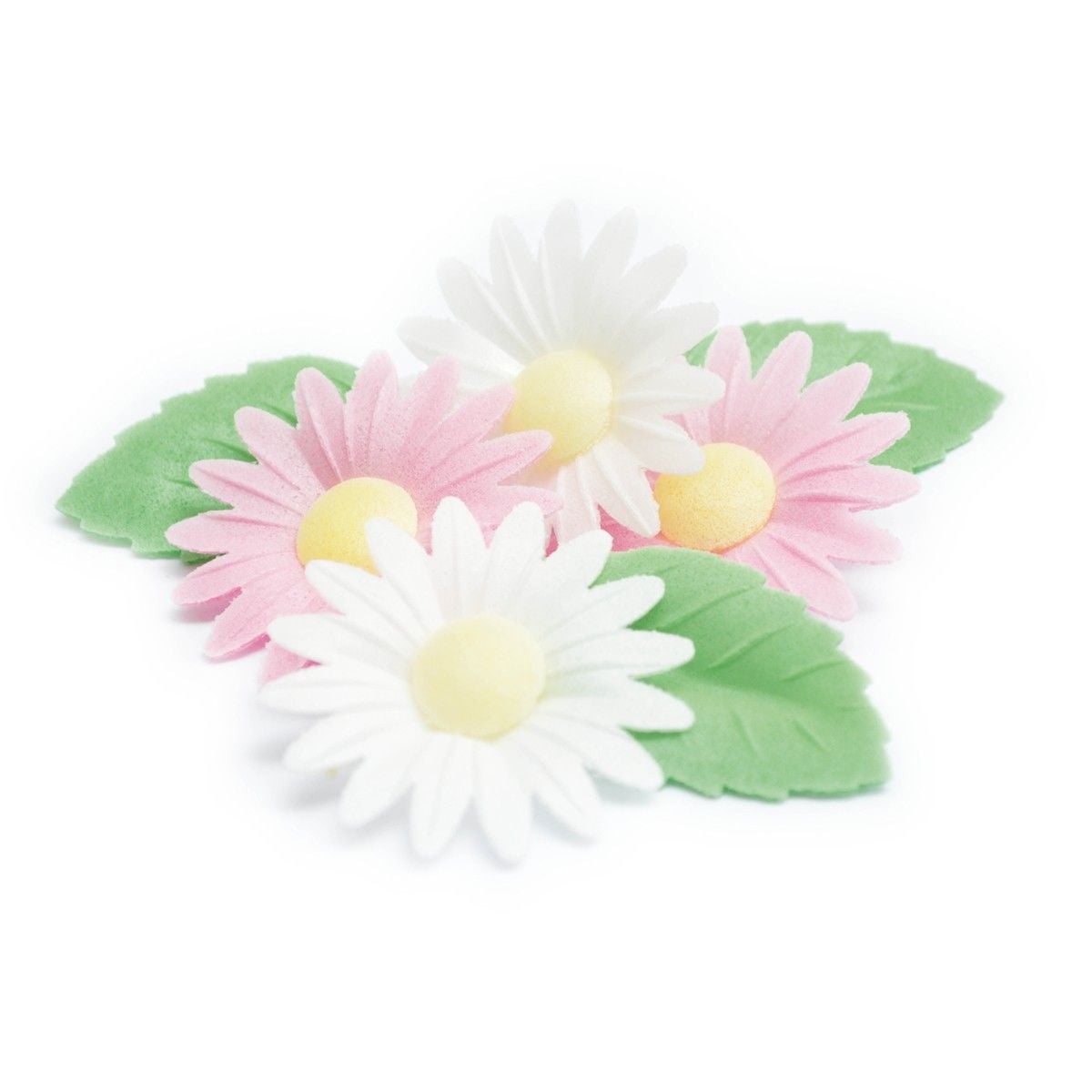 Décorations en azyme - Marguerites et feuilles (12pcs)