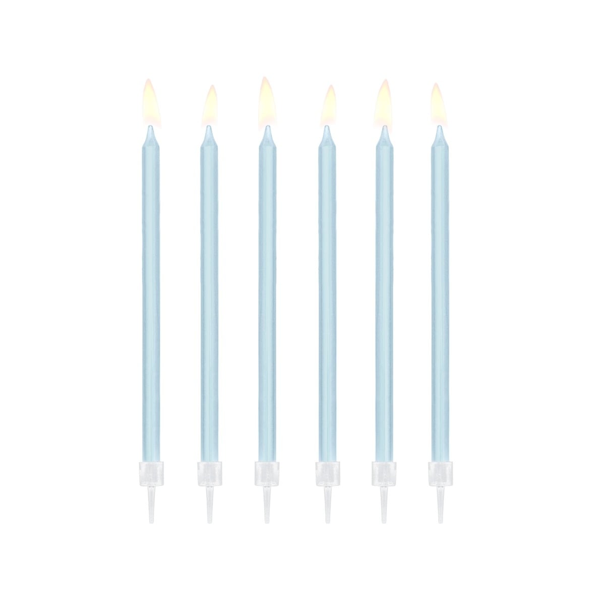 Bougies bleu ciel 14cm (12pcs)