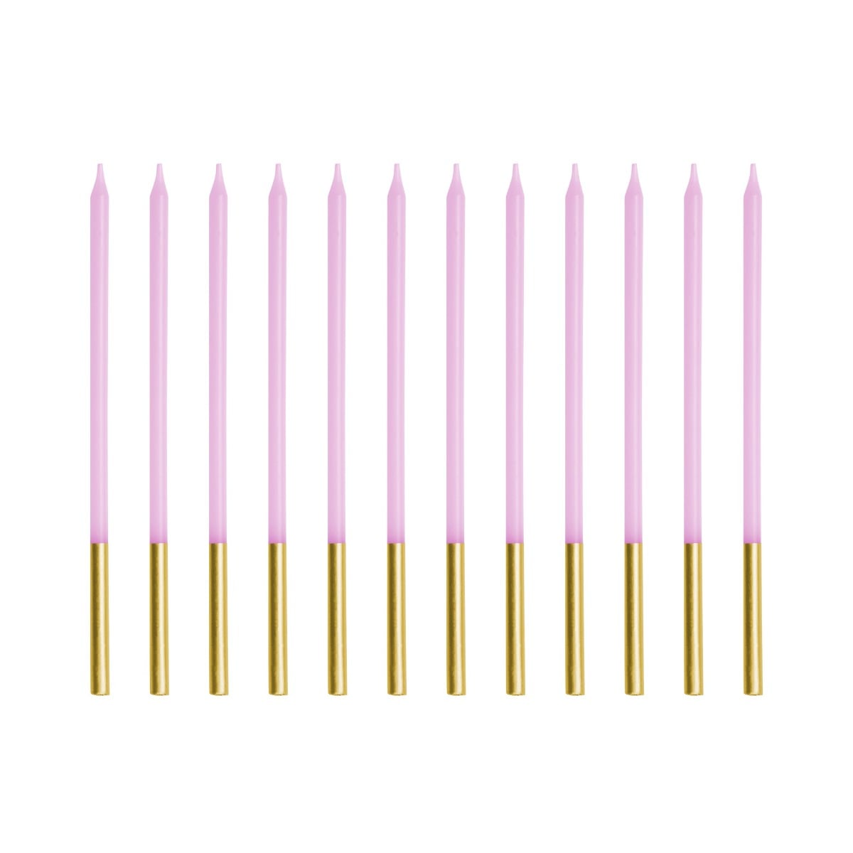 Bougies d'anniversaire - Dorées et Violet
