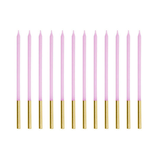 Bougies d'anniversaire - Dorées et Violet