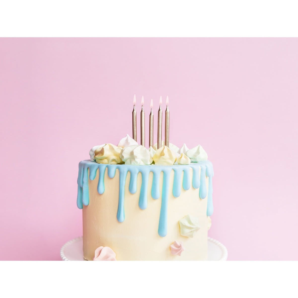 Bougies d'anniversaire dorées (6pcs)