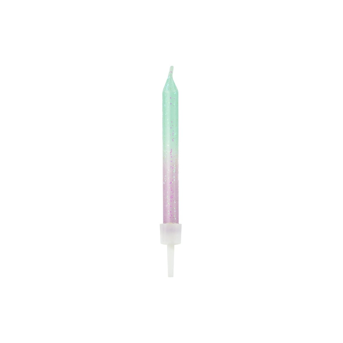 Bougies 6cm Pailletés Sirène (20pcs)