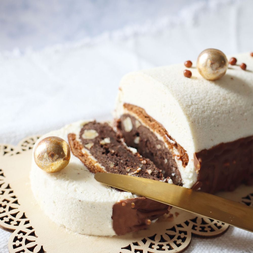 Moule bûche Acier Antiadhésif 28cm