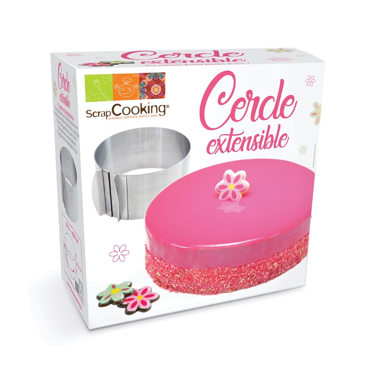 Cercle à patisserie extensible 16-30cm