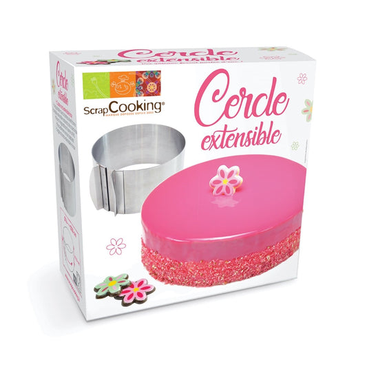 Cercle à patisserie extensible 16-30cm