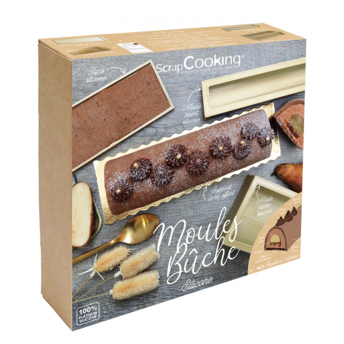 Moule à Bûche - Coffret 3 moules